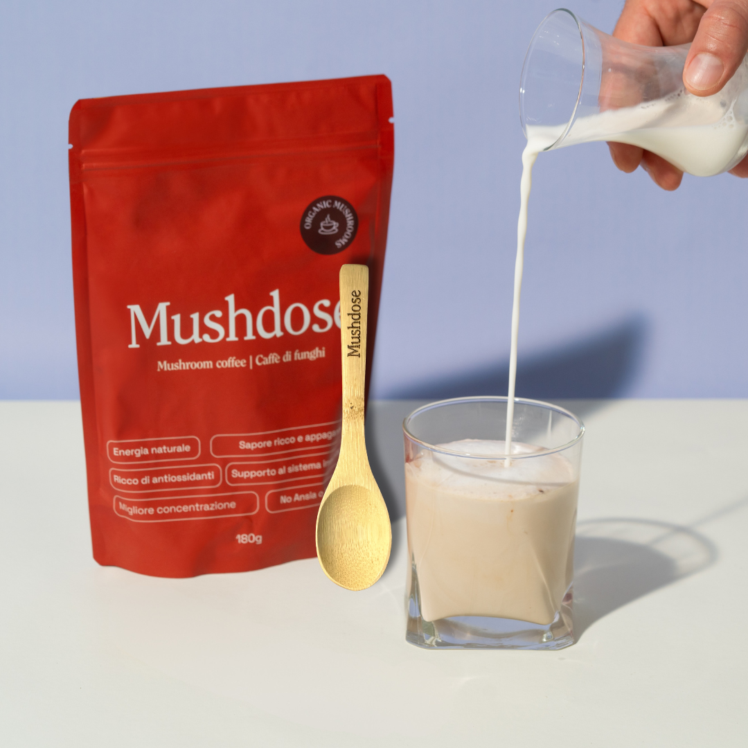MUSHDOSE - 6 funghi adattogeni in un caffè funzionale