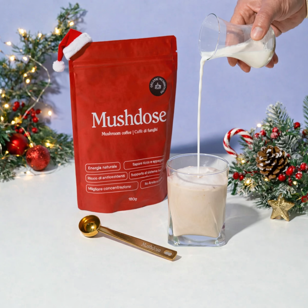 MUSHDOSE - 6 funghi adattogeni in un caffè funzionale